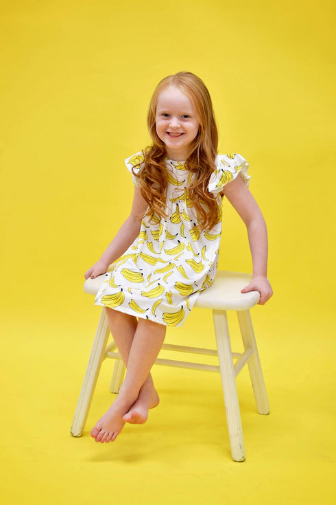 banana-milk-silk-flutter-dress Great Lakes kids - Sophia's StyleFlutter Dress-1