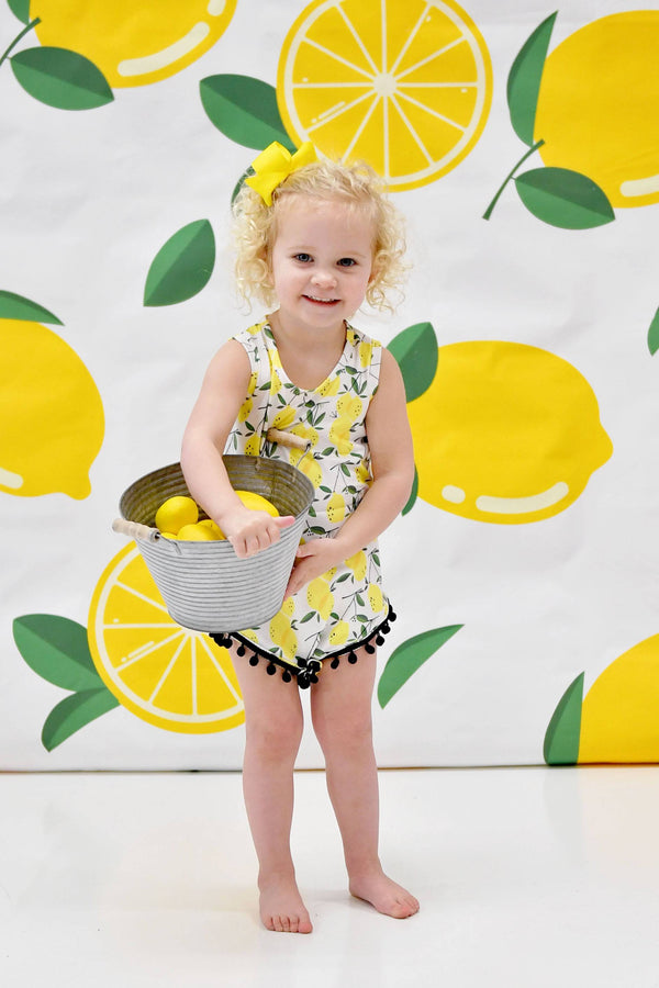 summer-lemon-milk-silk-pom-pom-romper Great Lakes kids - Sophia's StyleRomper-1
