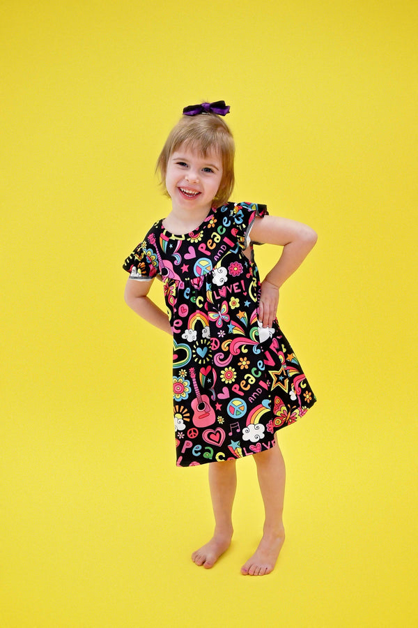 peace-and-love-milk-silk-flutter Great Lakes kids - Sophia's StyleFlutter Dress-1