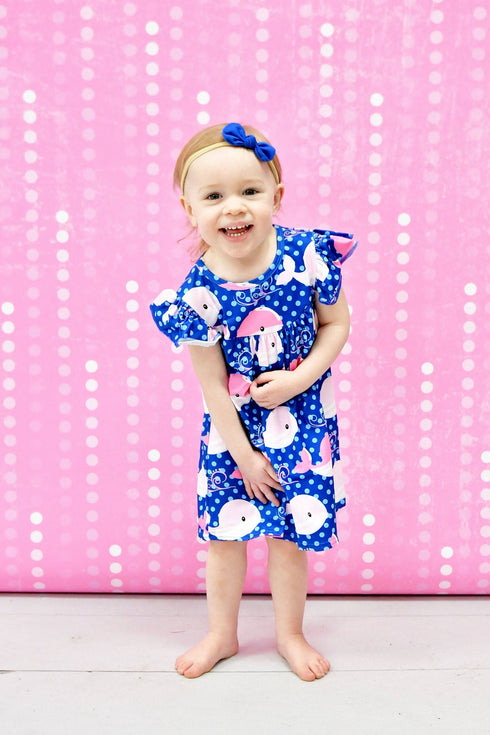 whale-of-a-time-milk-silk-flutter-dress Great Lakes kids - Sophia's StyleFlutter Dress-1