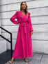 pleated-surplice-tie-waist-maxi-dress Sophia's Trends - Sophia's Style--
