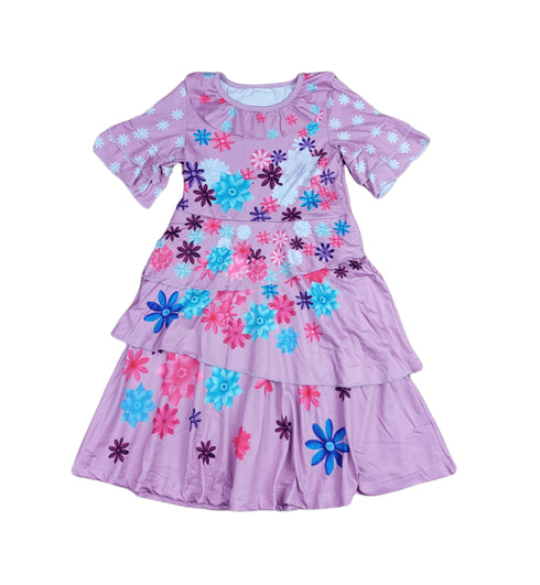 flower-sister-milk-silk-dress Great Lakes kids - Sophia's StyleShort Sleeve Dress-1