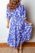abstract-print-smocked-waist-puff-half-sleeve-dress-OhSoStyled-Sophia's-Style-2