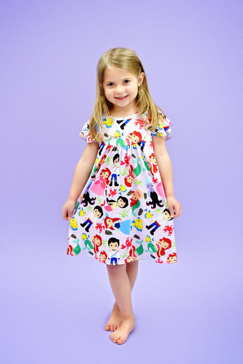 under-the-sea-milk-silk-flutter-dress Great Lakes kids - Sophia's StyleFlutter Dress-1