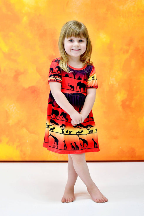 pride-lands-short-sleeve-milk-silk-dress Great Lakes kids - Sophia's StyleShort Sleeve Dress-1