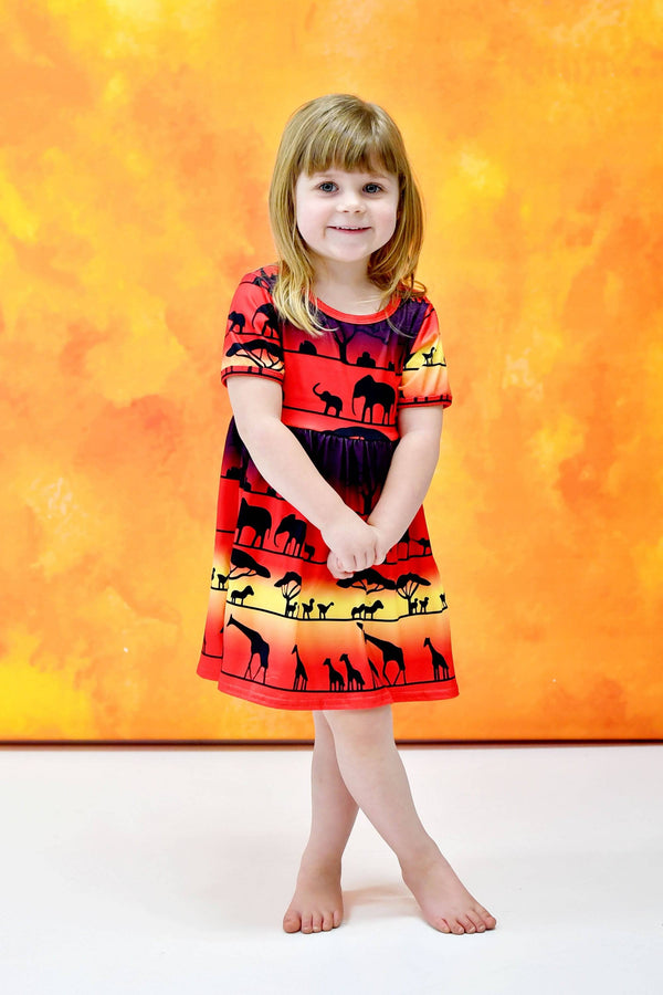 pride-lands-short-sleeve-milk-silk-dress Great Lakes kids - Sophia's StyleShort Sleeve Dress-1