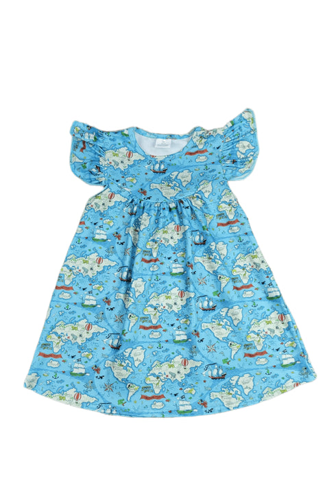 map-milk-silk-flutter-dress Great Lakes kids - Sophia's Style-2