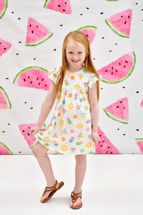 fruit-and-popsicles-milk-silk-flutter-dress Great Lakes kids - Sophia's Style-1