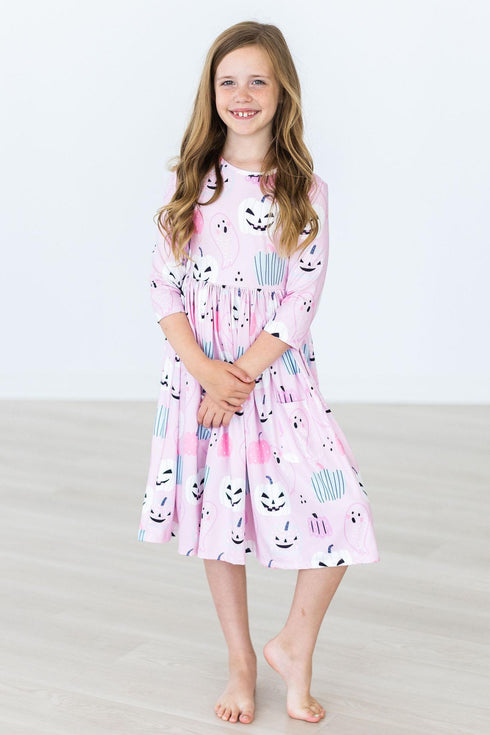 happy-haunting-3-4-sleeve-pocket-twirl-dress Mila & Rose - Sophia's Style--2T--3