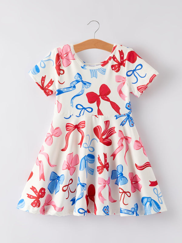 4th-of-july-color-bow-printed-short-sleeves-dress Rylee-Faith-Designs-Sophia's StyleDress-1