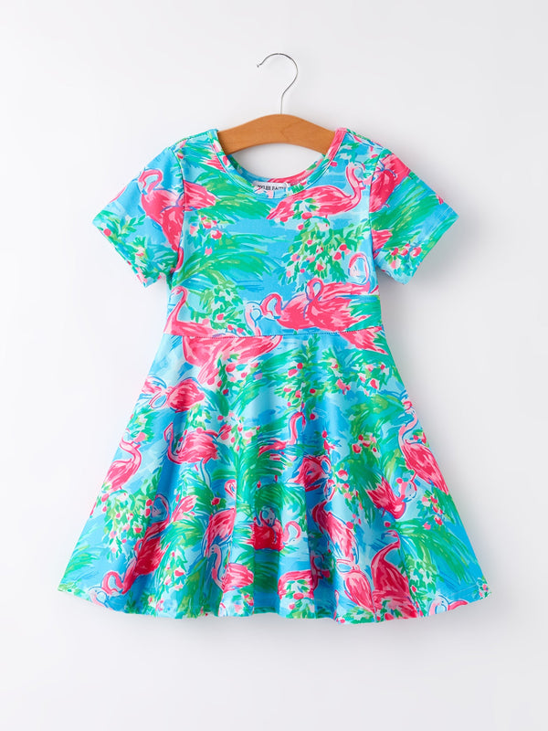 summer-passion-flamingo-girls-dress Rylee Faith Designs - Sophia's StyleDress-1