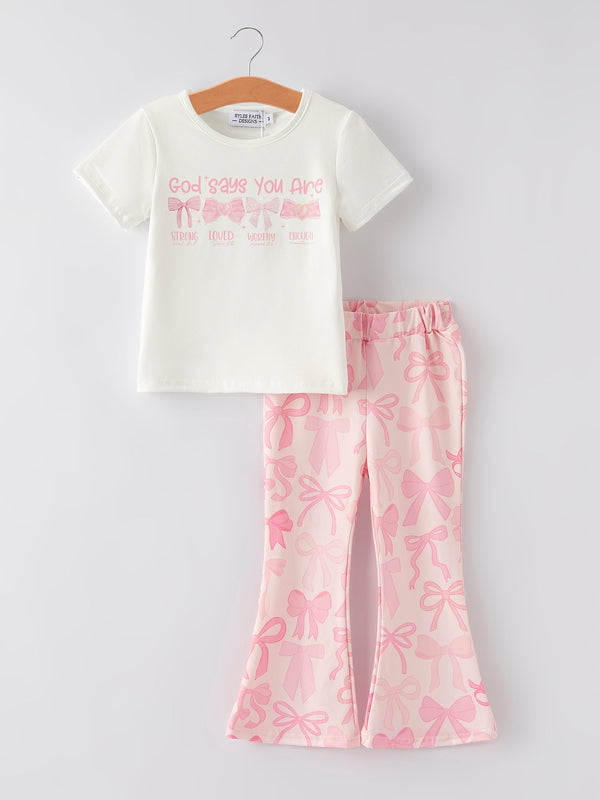 girls-milk-silk-letters-bow-print-set Rylee Faith Designs - Sophia's StyleOutfit-1