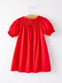 girls-bow-smocking-embroidered-red-dress Rylee Faith Designs - Sophia's Style-4