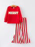 christmas-merry-applique-girls-striped-bell-bottom-pants-outfit-set Sophia's StyleOutfit-1