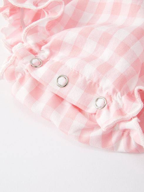 christmas-santa-embroidered-plaid-girls-romper - Sophia's Style-5