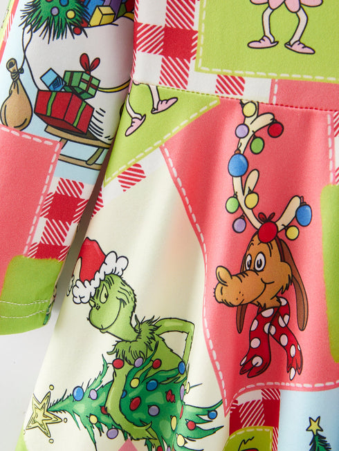 autumn-winter-character-christmas-tree-print-girls-dress Rylee-Faith-Designs-Sophia's Style-2