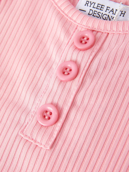 pink-girls-top-bow-floral-print-bell-bottom-pants-set Rylee Faith Designs - Sophia's Style-4