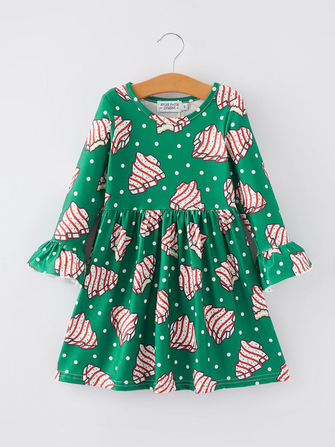 christmas-gingerbread-print-girls-dress Sophia's StyleDress-1