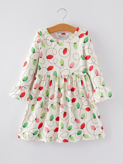 christmas-lights-print-girls-dress Sophia's StyleDress-1