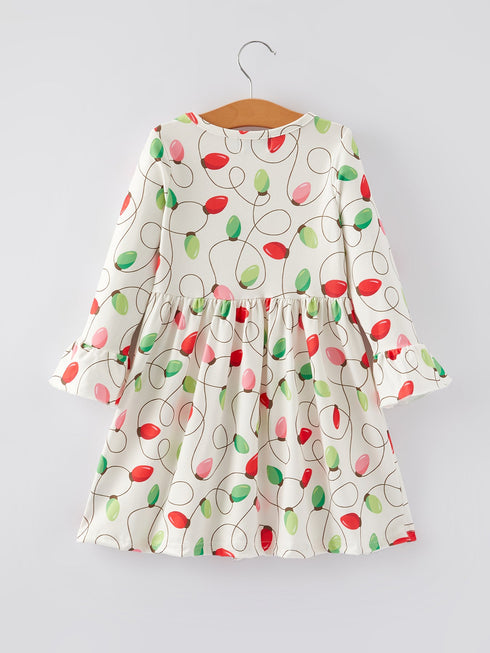 christmas-lights-print-girls-dress Sophia's Style-2