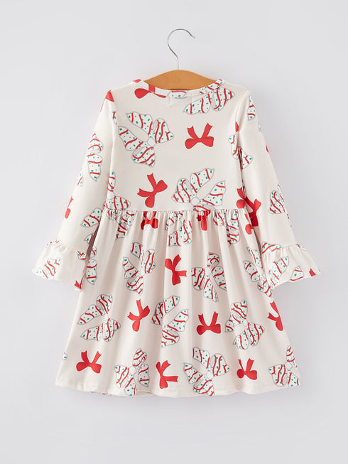 christmas-gingerbread-print-girls-dress-1 Sophia's Style-2