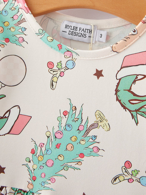 christmas-cartoon-characters-print-girls-dress Sophia's Style-3