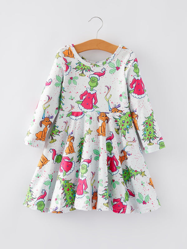 christmas-character-christmas-tree-print-girls-dress Sophia's StyleDress-1