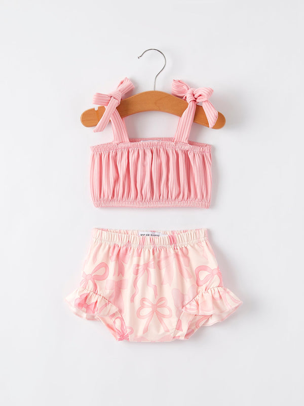 spring-summer-pink-pleated-suspender-vest-and-floral-bloomers-set Rylee Faith Designs - Sophia's StyleOutfit-1