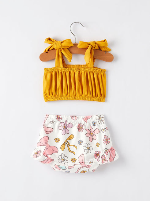 spring-summer-yellow-bow-suspender-vest-and-floral-bloomers-set Rylee Faith Designs - Sophia's Style-2