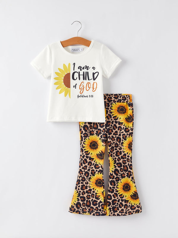 spring-and-summer-sunflower-leopard-print-girls-suit Rylee Faith Designs - Sophia's StyleOutfit-1