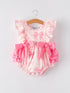 girls-pink-bow-print-romper Rylee Faith Designs - Sophia's StyleRomper-1