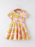 back-to-school-yellow-bow-print-girls-dress Rylee Faith Designs - Sophia's StyleDress-1