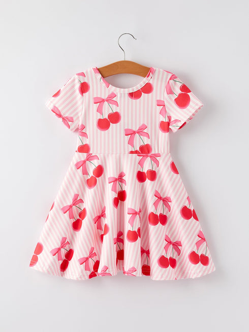 summer-cherry-stripe-girls-dress Rylee Faith Designs - Sophia's Style-2