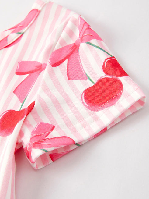 summer-cherry-stripe-girls-dress Rylee Faith Designs - Sophia's Style-4