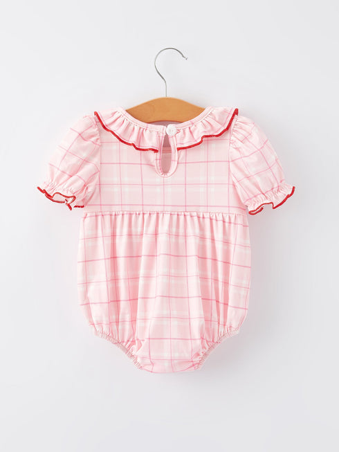 strawberry-applique-flying-sleeves-plaid-girls-romper Rylee-Faith-Designs-Sophia's Style-2
