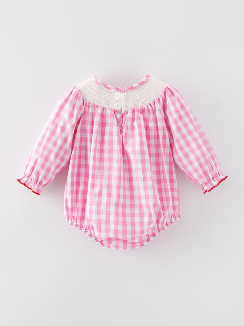 valentines-day-heart-bow-smocking-embroidered-pink-romper-rylee-faith-designs-Sophia's Style-2