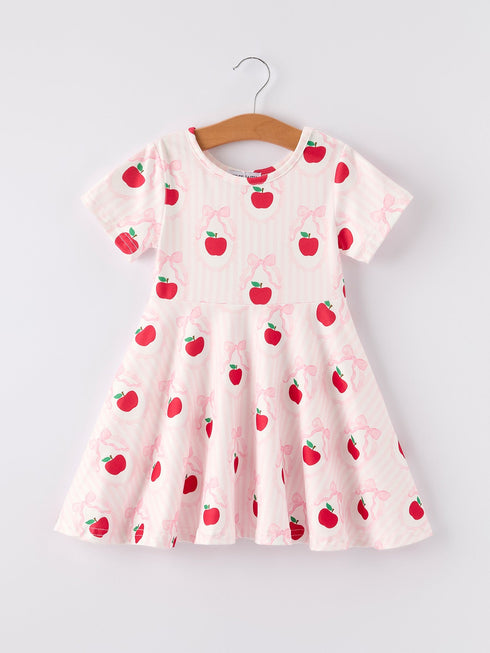 back-to-school-apple-striped-sweet-girl-dress Rylee Faith Designs - Sophia's StyleDress-1