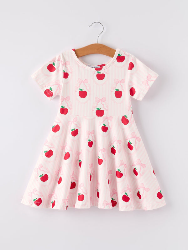back-to-school-apple-striped-sweet-girl-dress Rylee Faith Designs - Sophia's StyleDress-1