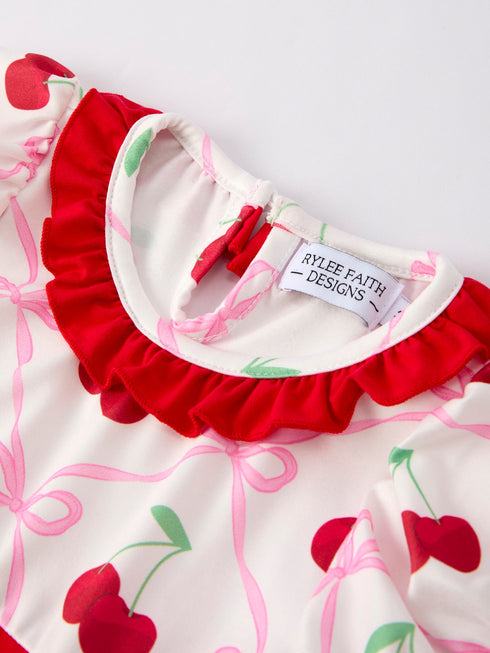 cherry-bow-girls-dress Rylee Faith Designs - Sophia's Style-3