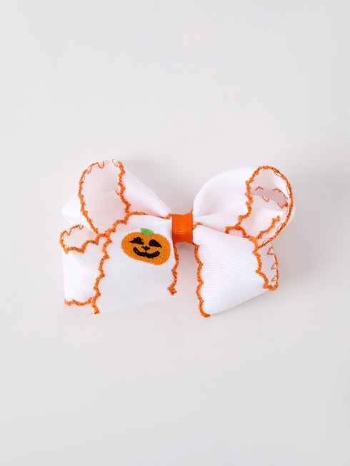 halloween-pumpkin-bow-hairpin Rylee-Faith-Designs-Sophia's StyleBows-1