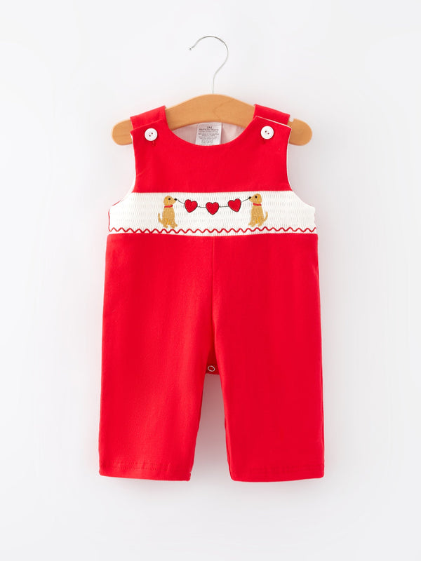 valentines-day-dog-heart-smocking-embroidered-boys-romper Rylee-Faith-Designs-Sophia's StyleRomper-1