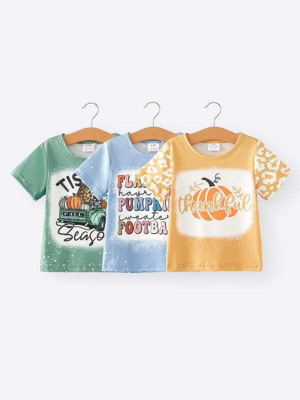 fall-thanksgiving-halloween-3-pieces-short-sleeve-o-neck-t-shirt Rylee Faith Designs - Sophia's StyleTop-1