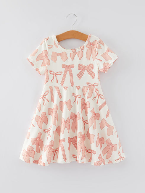 girls-dress-bow-print Rylee Faith Designs - Sophia's Style-4