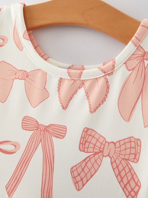 girls-dress-bow-print Rylee Faith Designs - Sophia's Style-6