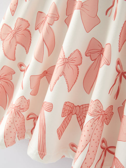 girls-dress-bow-print Rylee Faith Designs - Sophia's Style-8