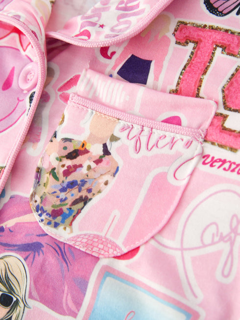 pink-ts-lapel-button-short-sleeve-shorts-pajama-set Rylee Faith Designs - Sophia's Style-7
