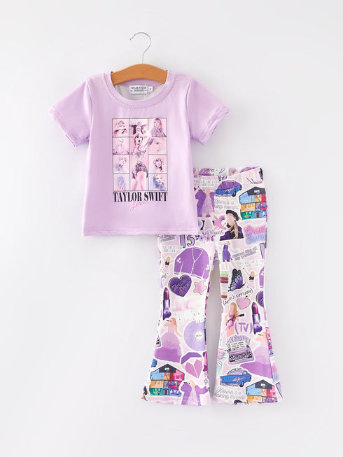 spring-and-summer-ts-print-short-sleeve-pants-set Rylee Faith Designs - Sophia's StyleOutfit-1