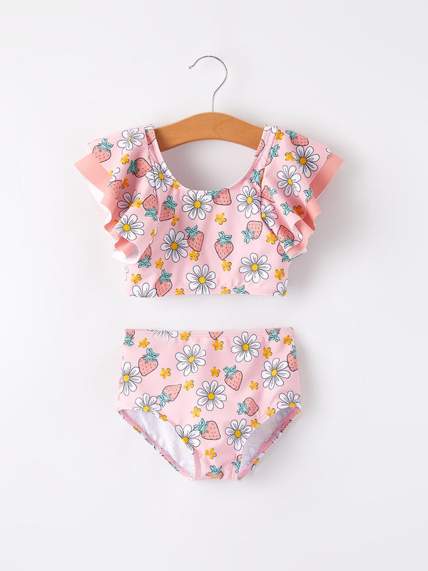 strawberry-girls-swimsuit Rylee Faith Designs - Sophia's StyleSwimsuit-1