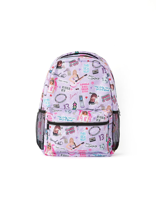 ts-print-purple-backpack Rylee Faith Designs - Sophia's StyleBackpack-1
