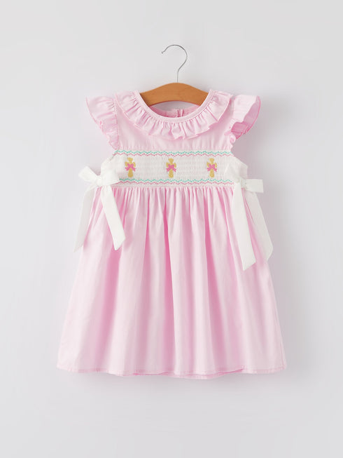 pink-smocked-church-christ-bishop-christening-dress Rylee Faith Designs - Sophia's StyleDress-1